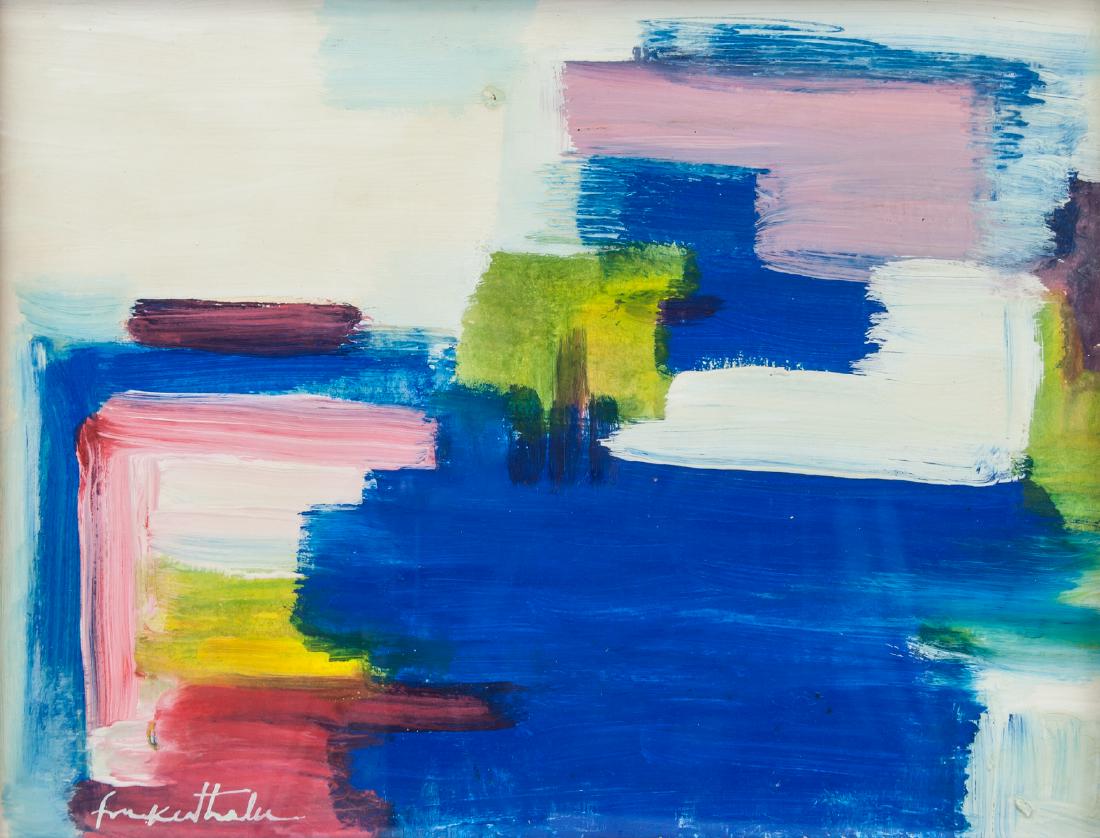 American Acrylic Abstract Signed Frankenthaler (1 of 5)