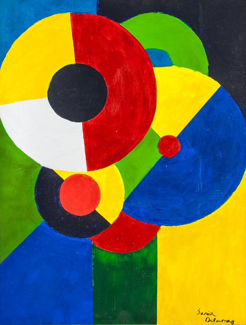 French OOC Abstract Signed Sonia Delaunay (1 of 5)