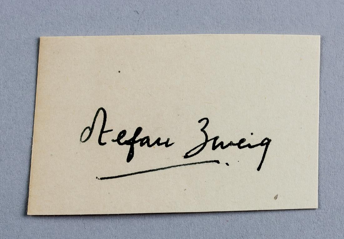 Stefan Zweig 1881-1942 Austrian Novelist Autograph (1 of 2)