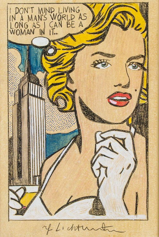 American Pop Art Mixed Signed Roy Lichtenstein Jan 17