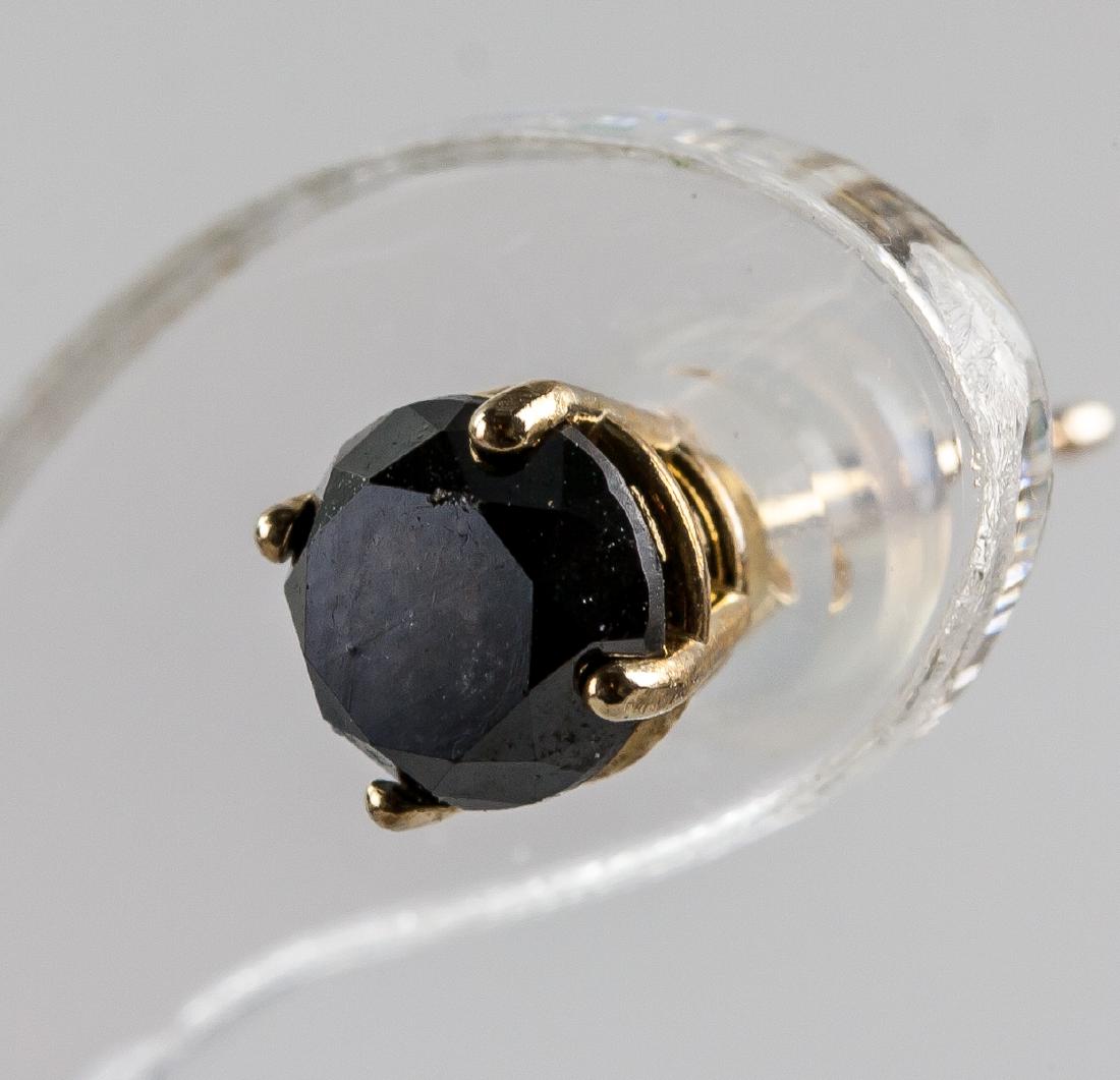 1.25ct Black Diamond Earrings CRV $2100 (1 of 4)