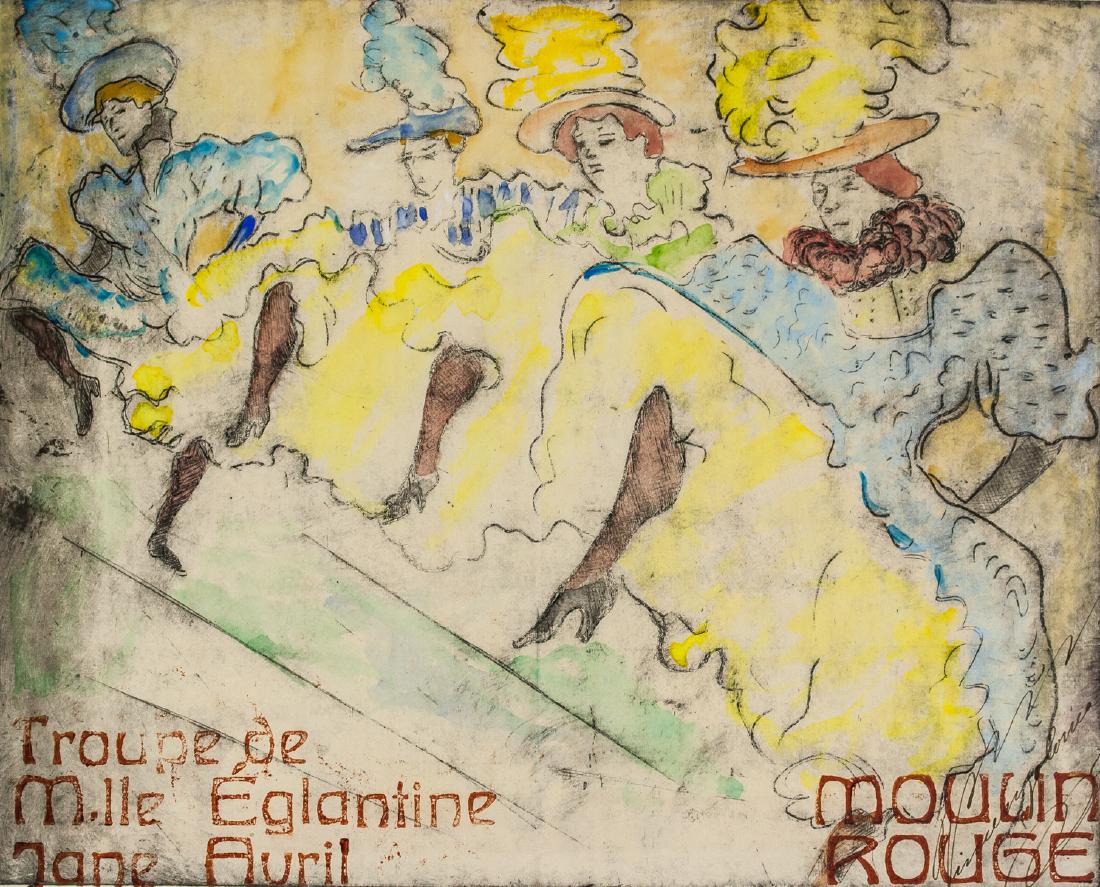 French Etching on Paper Signed H-Lautrec (1 of 12)
