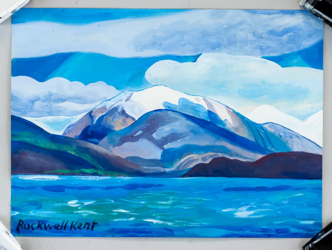 Rockwell Kent American Modern Oil Gouache on Paper (1 of 8)