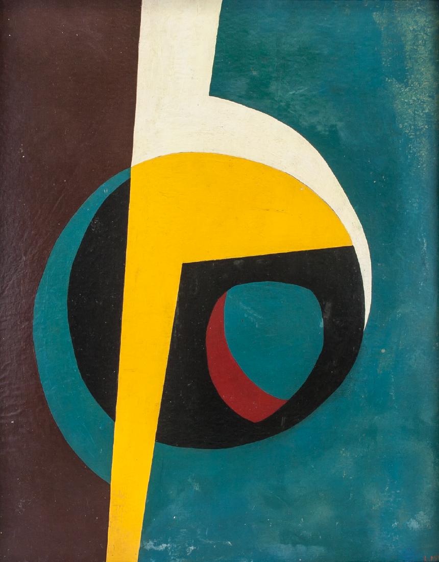 Luis Martinez Pedro Cuban Modernist Oil on Board (1 of 5)