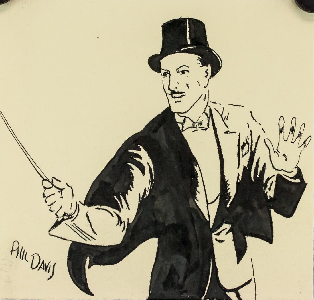 Phil Davis American Pop Art Ink on Paper 1940 (1 of 7)