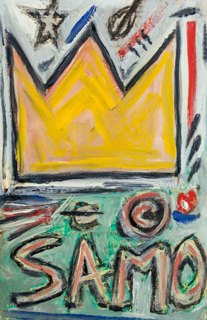 Jean-Michel Basquiat Neo-Expressionist Mixed Media (1 of 7)