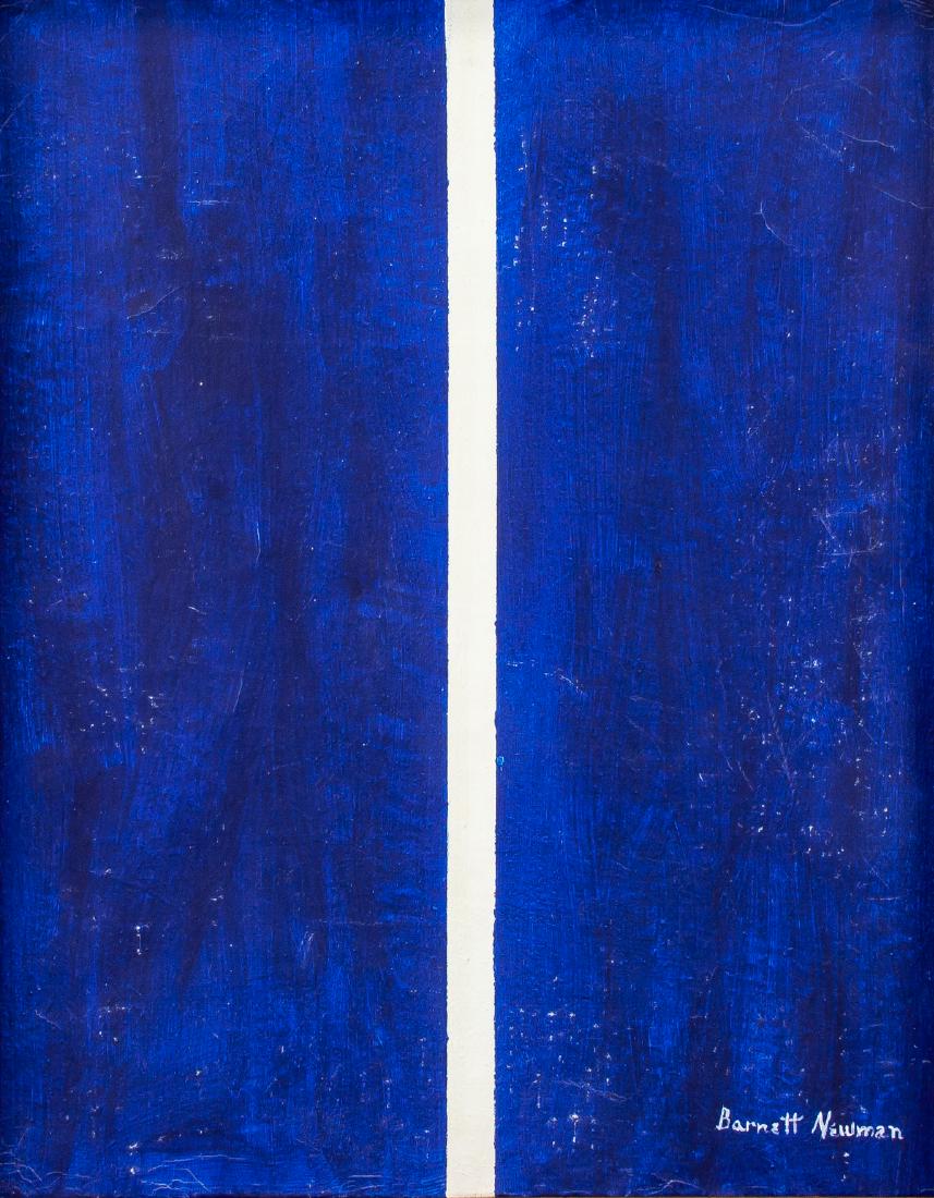 Barnett Newman American Abstract Oil on Canvas (1 of 5)