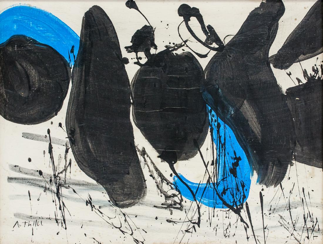 Robert Motherwell New York Abstract Oil on Canvas (1 of 6)