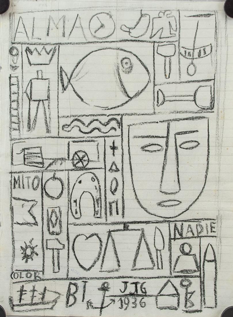 Joaquin Torres-Garcia Uruguayan Modernist Pencil (1 of 7)