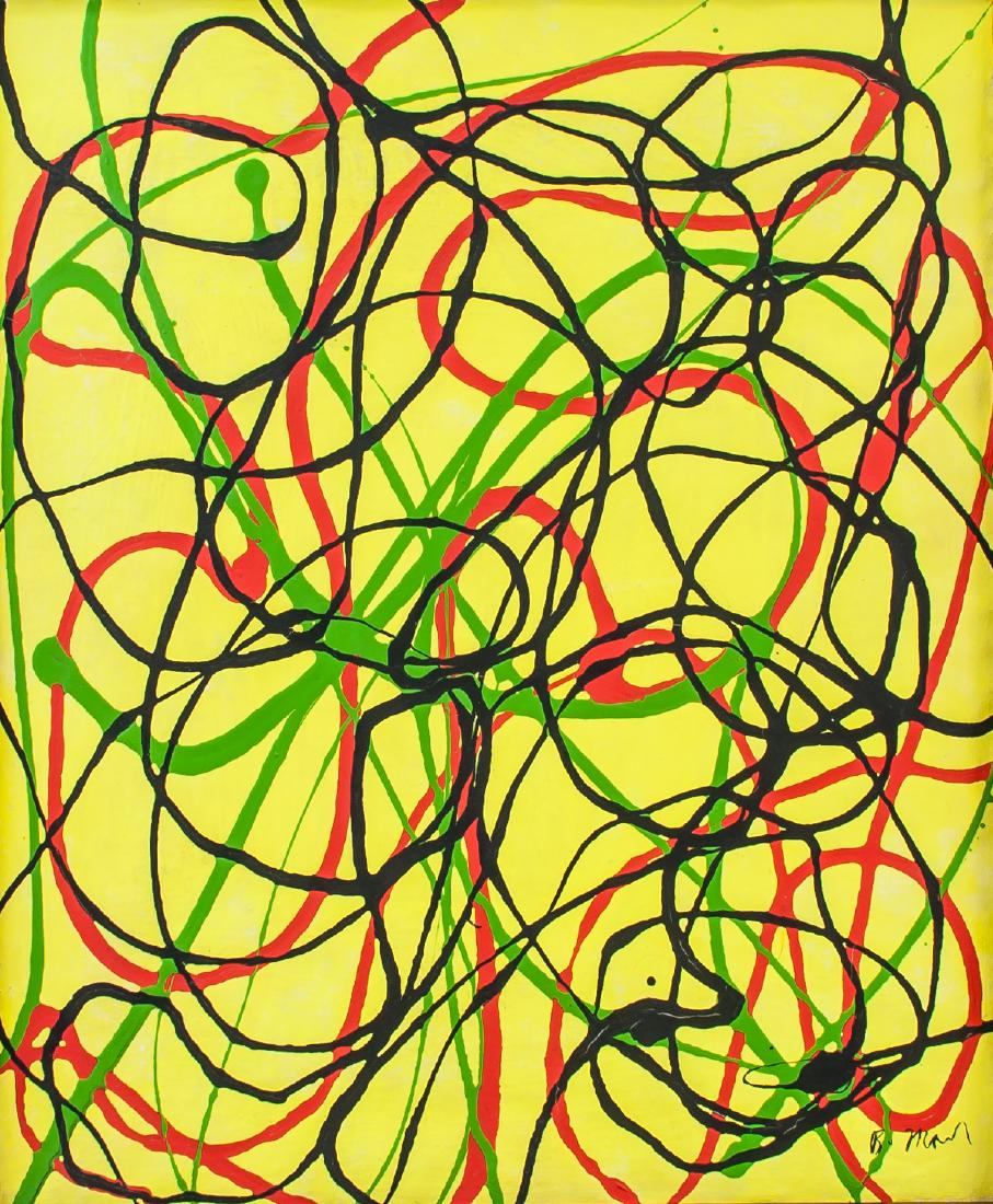 Brice Marden b.1938 American Oil Abstract Canvas (1 of 5)