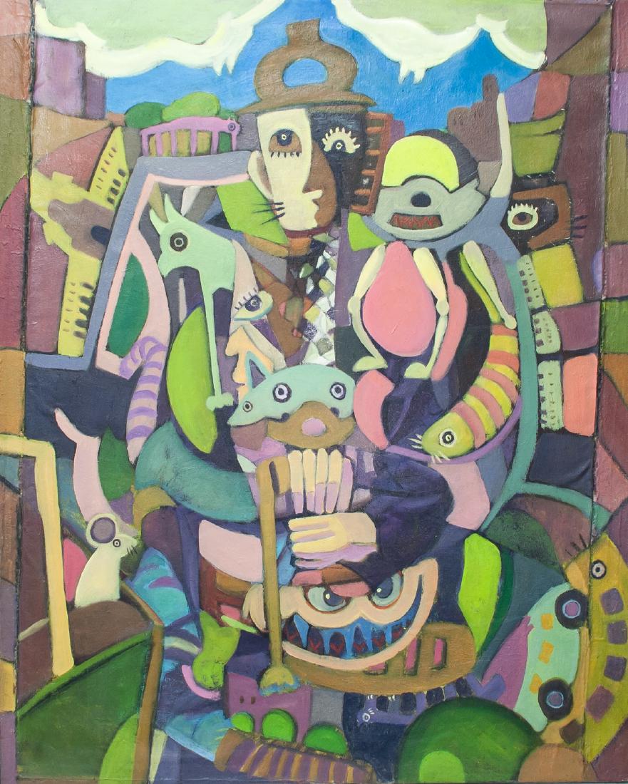 Stuart Davis American Abstract Oil on Canvas (1 of 9)