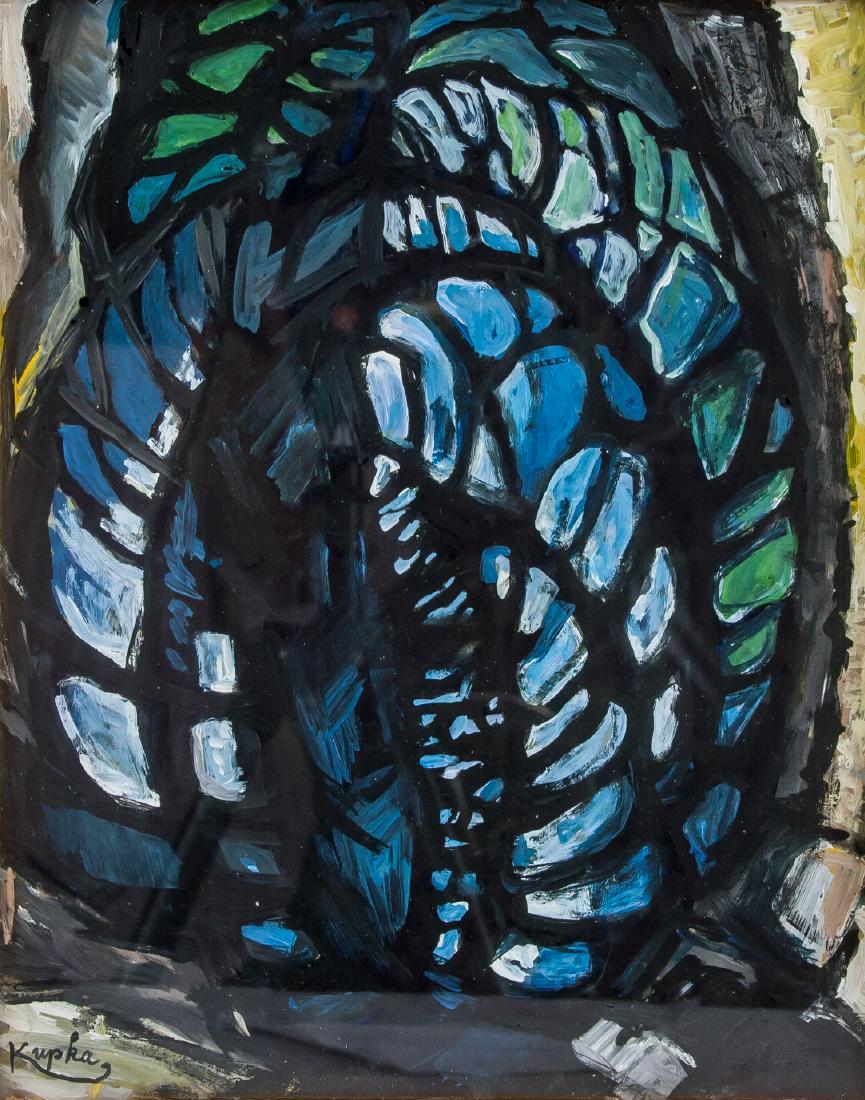 Frantisek Kupka Czech Orphist Acrylic on Paper (1 of 5)