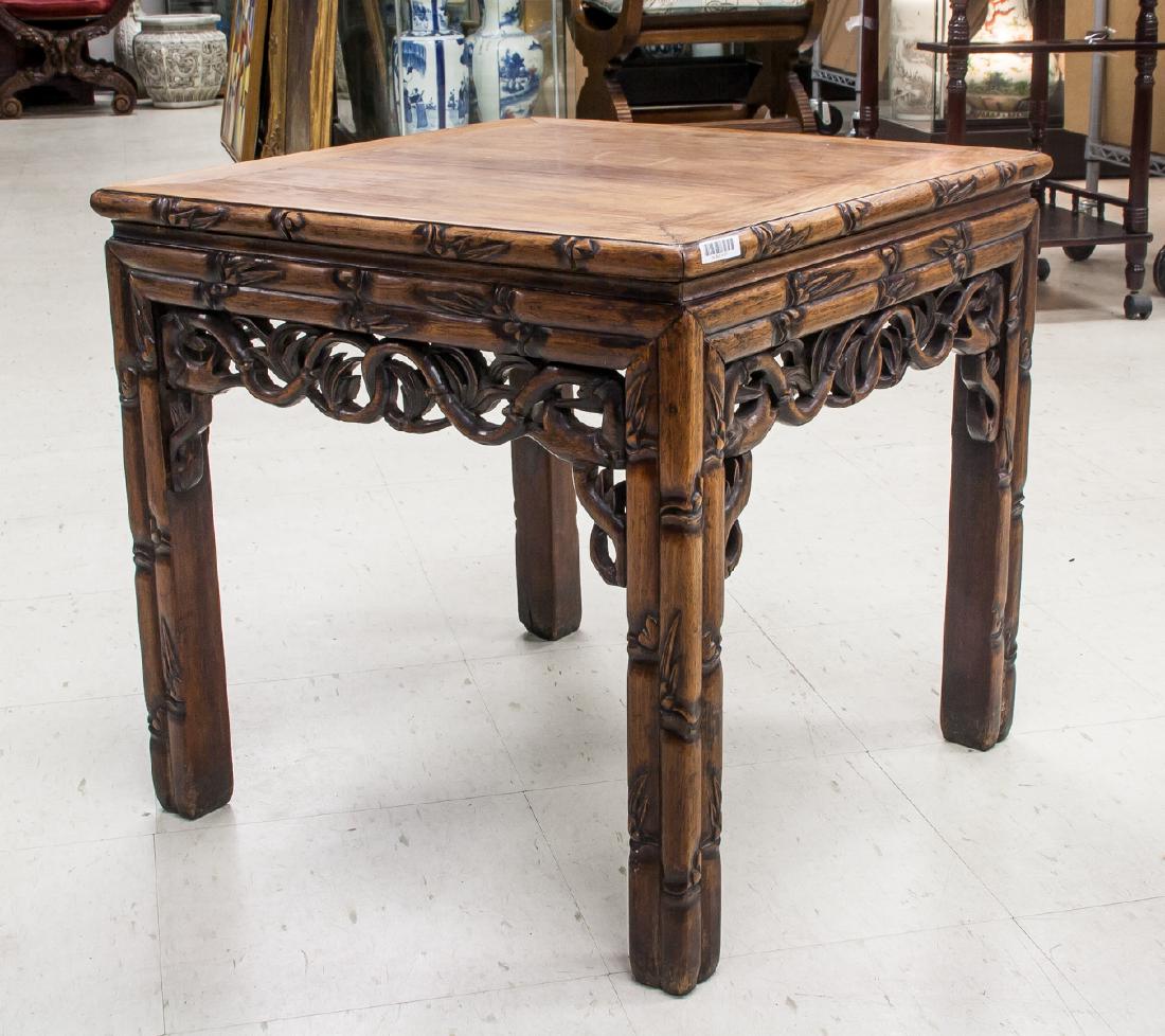 19/20th Century Chinese Huanghuali Square Table (1 of 11)