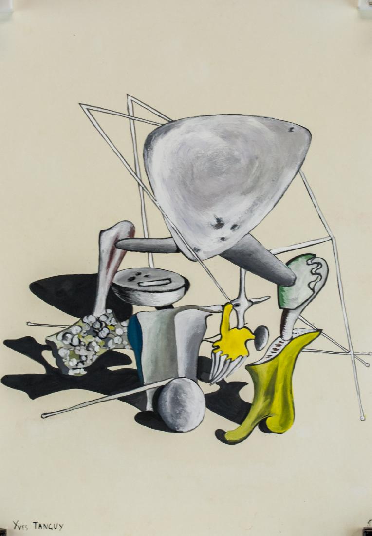 Yves Tanguy American-French Surrealist Gouache (1 of 6)