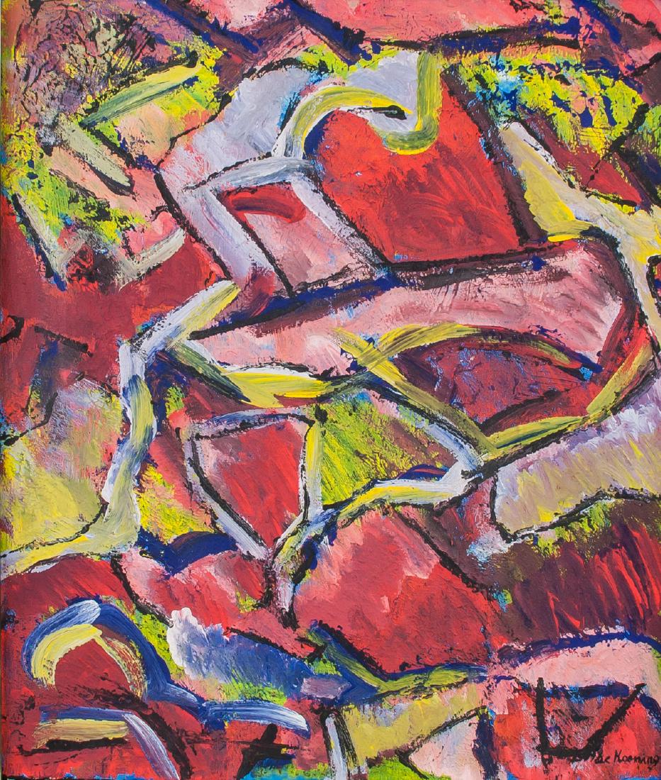 Willem de Kooning Dutch Abstract Oil on Canvas (1 of 5)