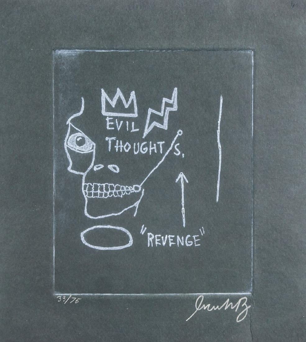 Jean-Michel Basquiat US Pop Art Linocut Signed (1 of 6)
