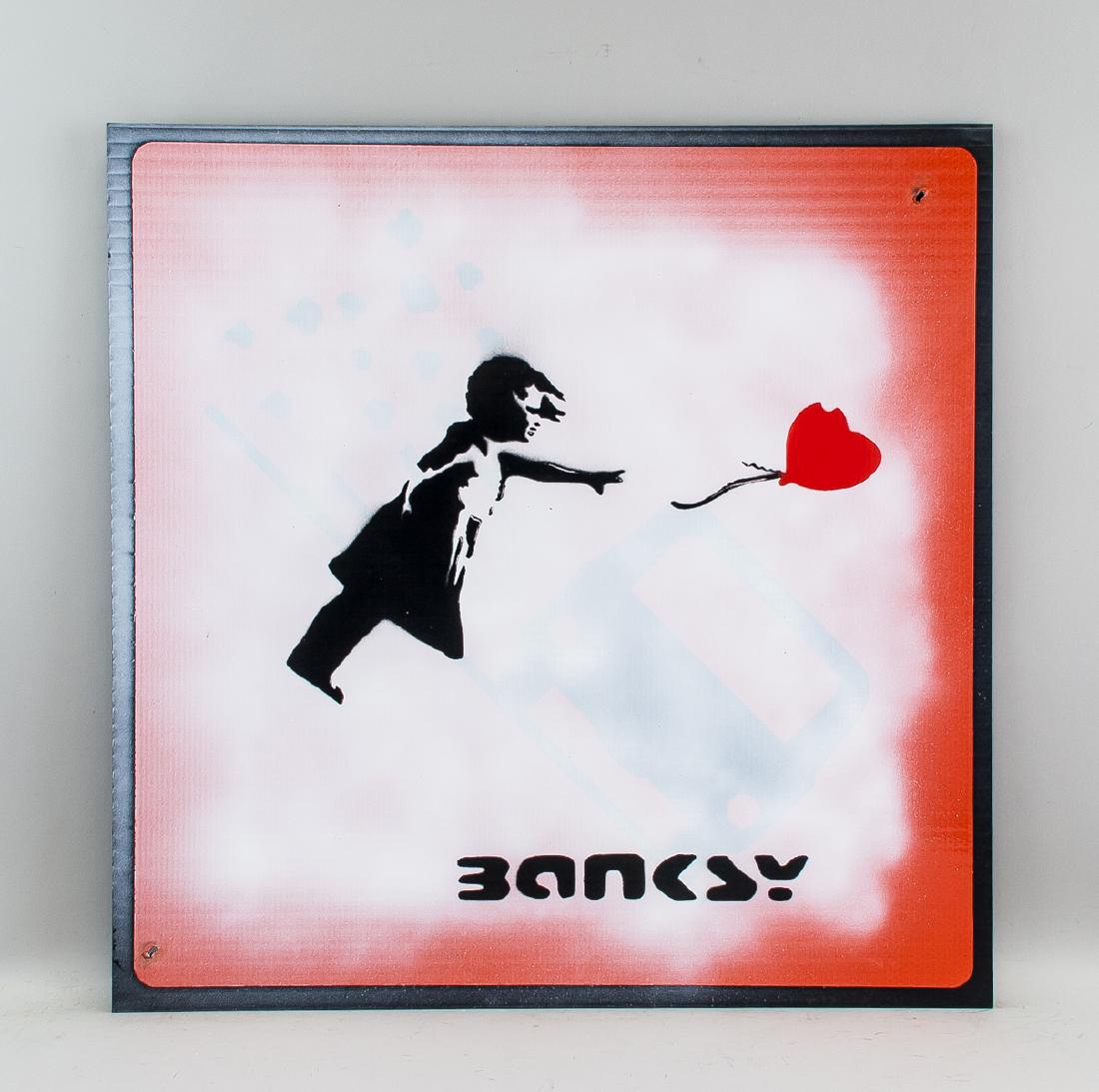 Banksy British Pop Art Reflective Square Sign (1 of 6)