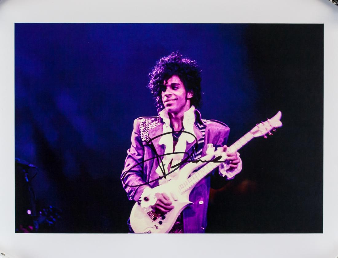 Prince Autographed Photograph JSA Letter (1 of 5)