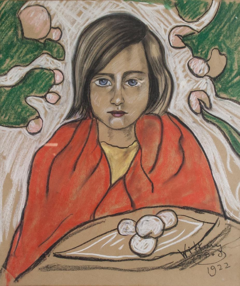 Stanislaw Witkacy Polish Expressionist Pastel (1 of 10)