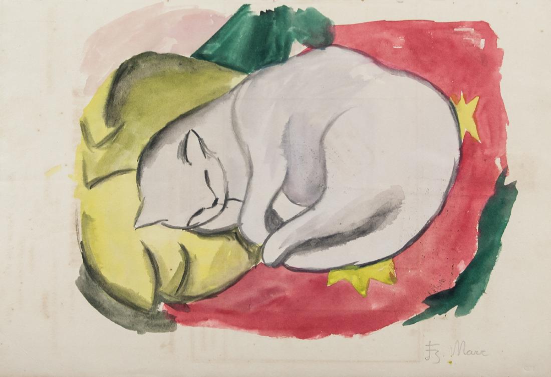 Franz Marc German Expressionist Watercolor Paper (1 of 8)