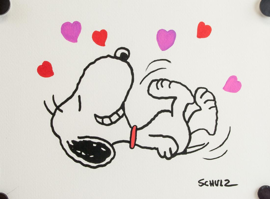 Charles Schulz US Pop Art Mixed Media Snoopy (1 of 5)
