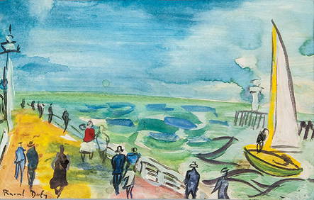 Raoul Dufy French Fauvist Gouache on Paper (1 of 8)