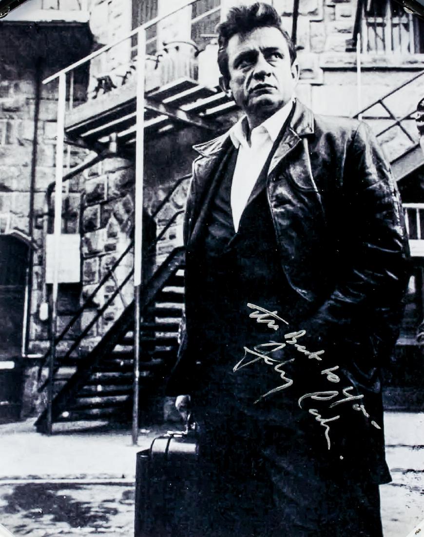 Johnny Cash Autographed Photograph JSA (1 of 5)