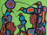 Norval Morrisseau 1932-2007 Canadian Acrylic