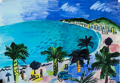 Raoul Dufy French Fauvist Watercolor on Paper (1 of 8)