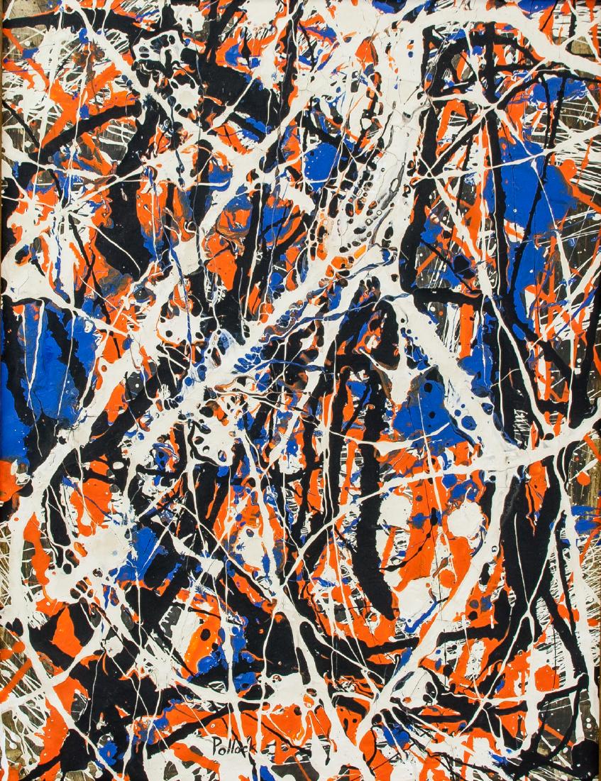 Jackson Pollock American Abstract Oil on Canvas (1 of 5)