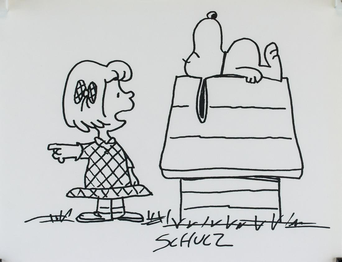 Charles Schulz American Pop Ink on Paper Snoopy (1 of 6)