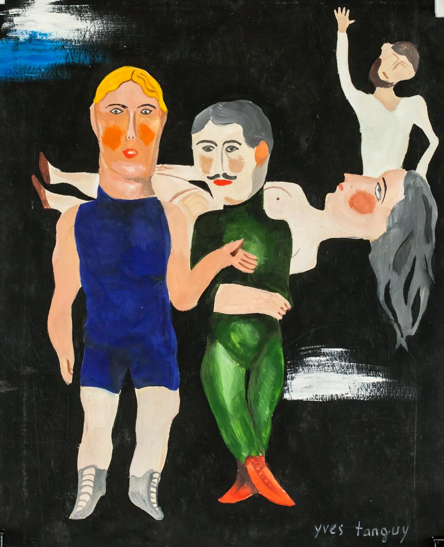 Yves Tanguy French Surrealist Tempera on Paper (1 of 6)