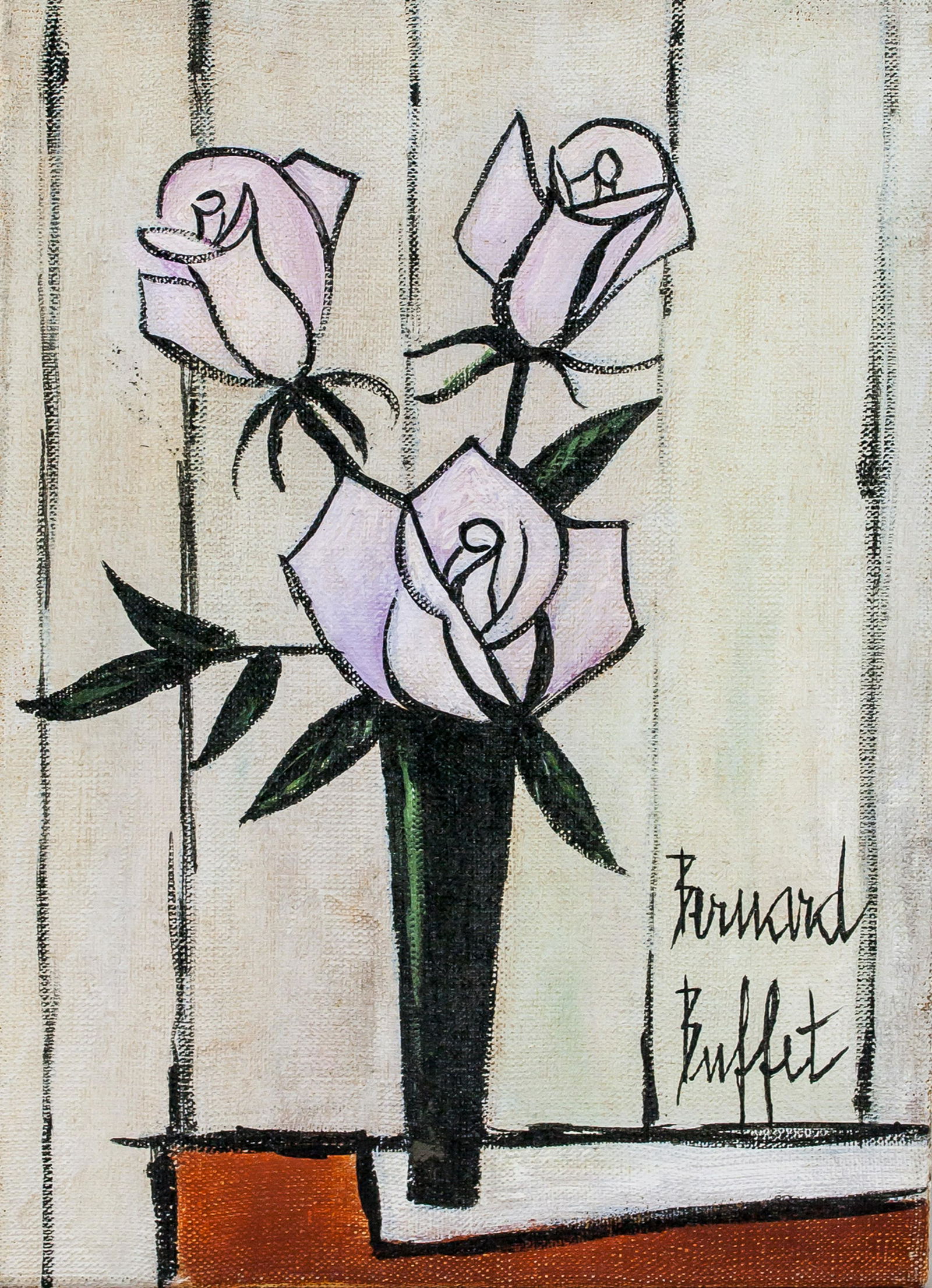 French Expressionist Oil Canvas Signed Illegibly (1 of 8)