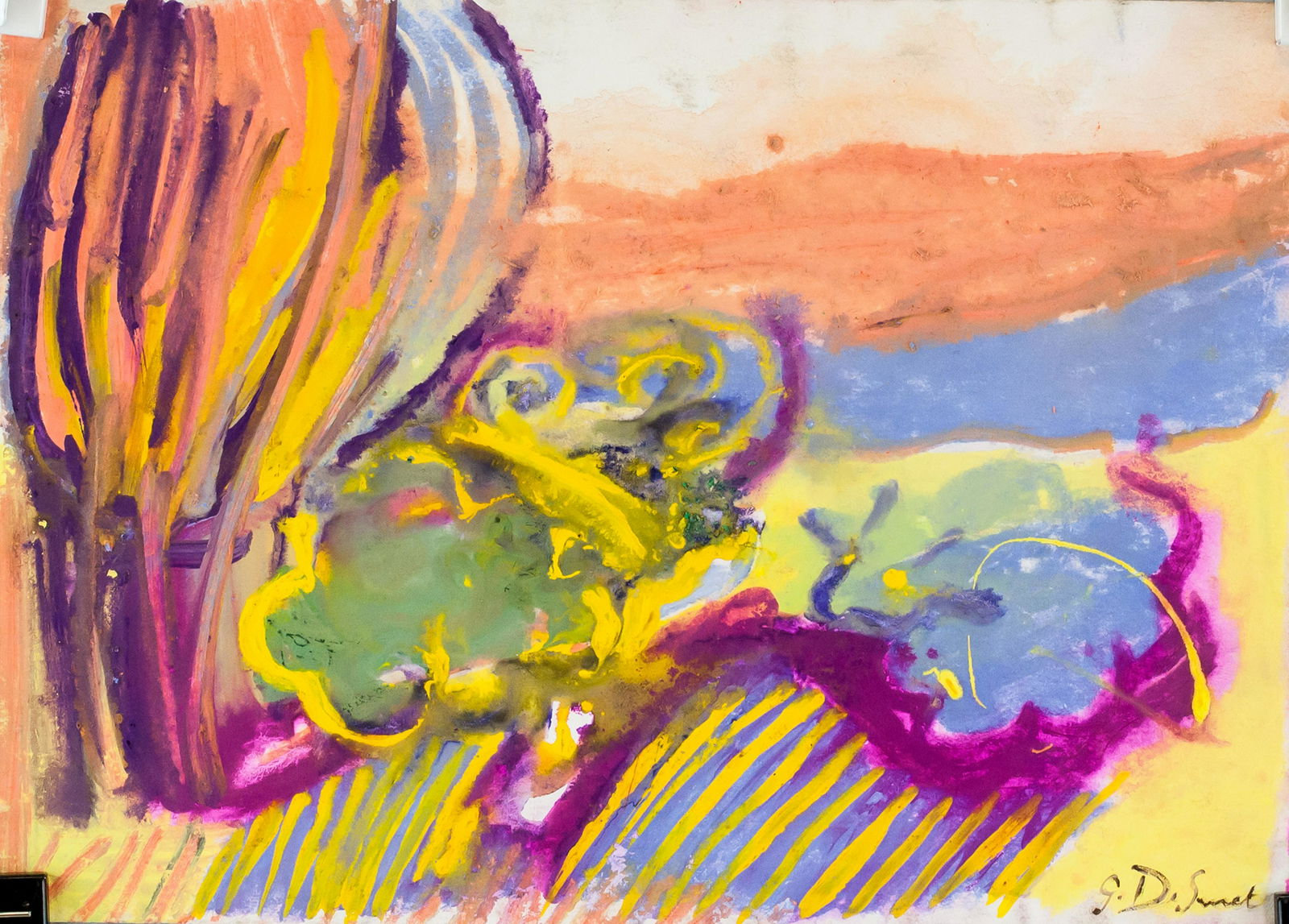 Gustave de Smet Belgian Expressionist Pastel Paper (1 of 6)