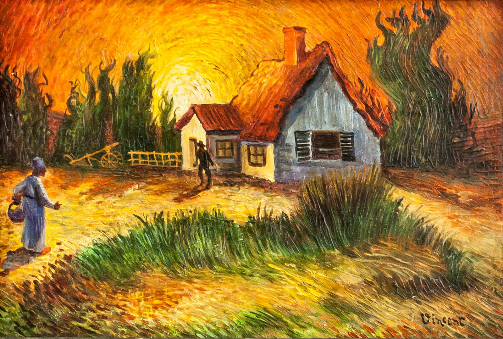 Dutch Impressionist OOC Signed Vincent Provenance (1 of 9)