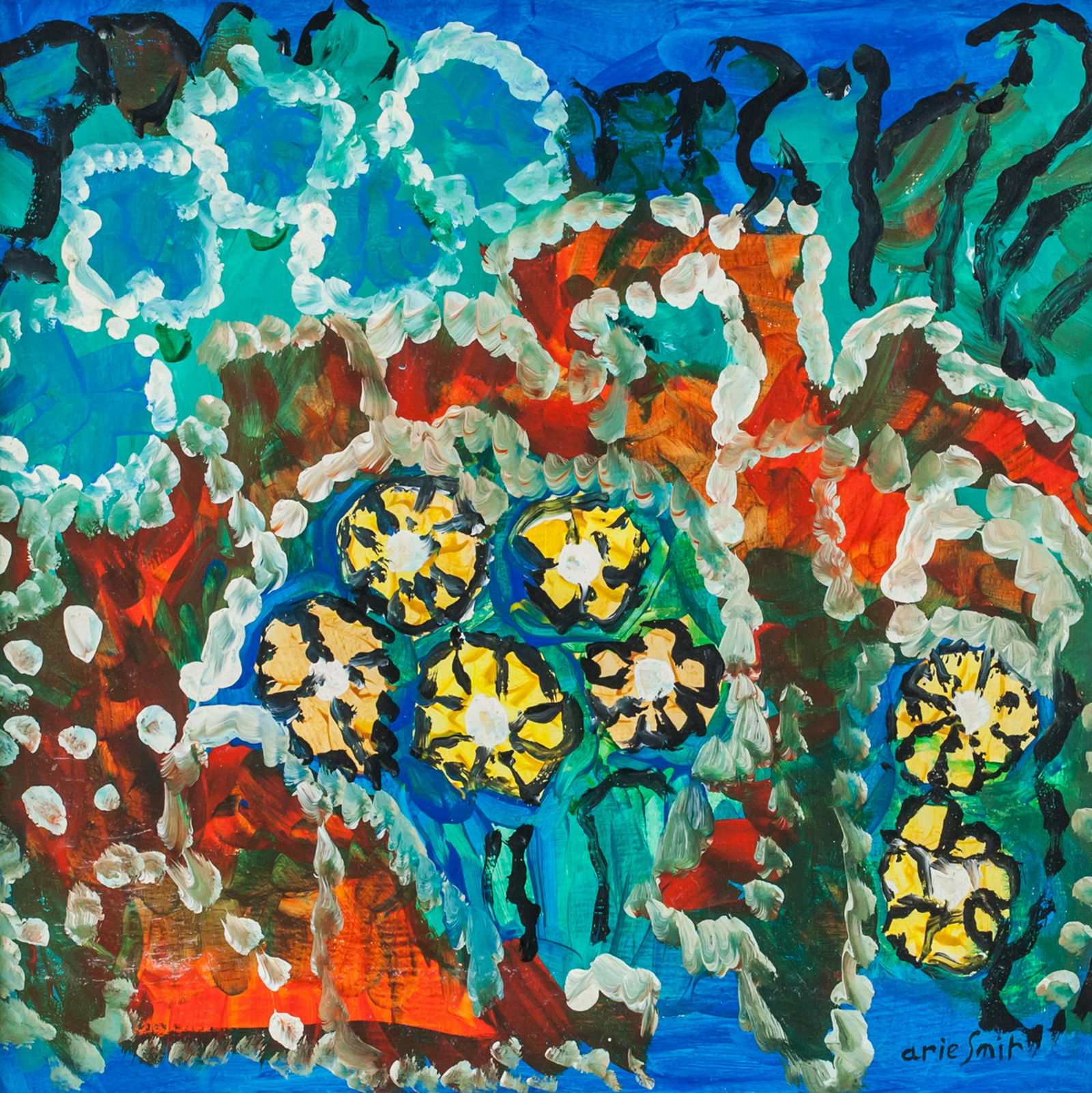 Arie Smit Indonesian Modernist Oil on Canvas (1 of 6)