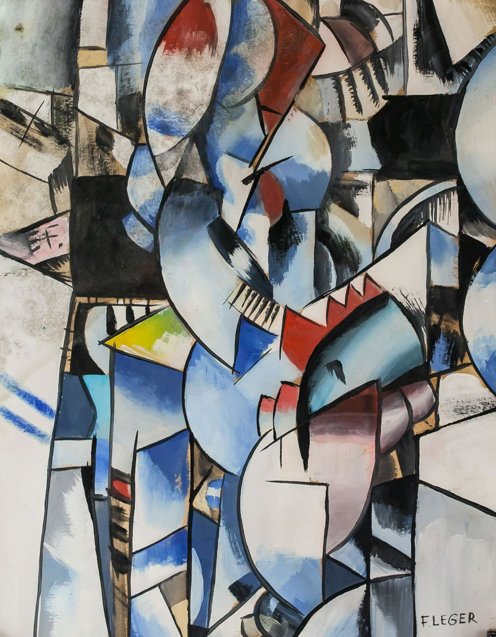 Fernando Leger French Cubist Gouache on Paper (1 of 6)