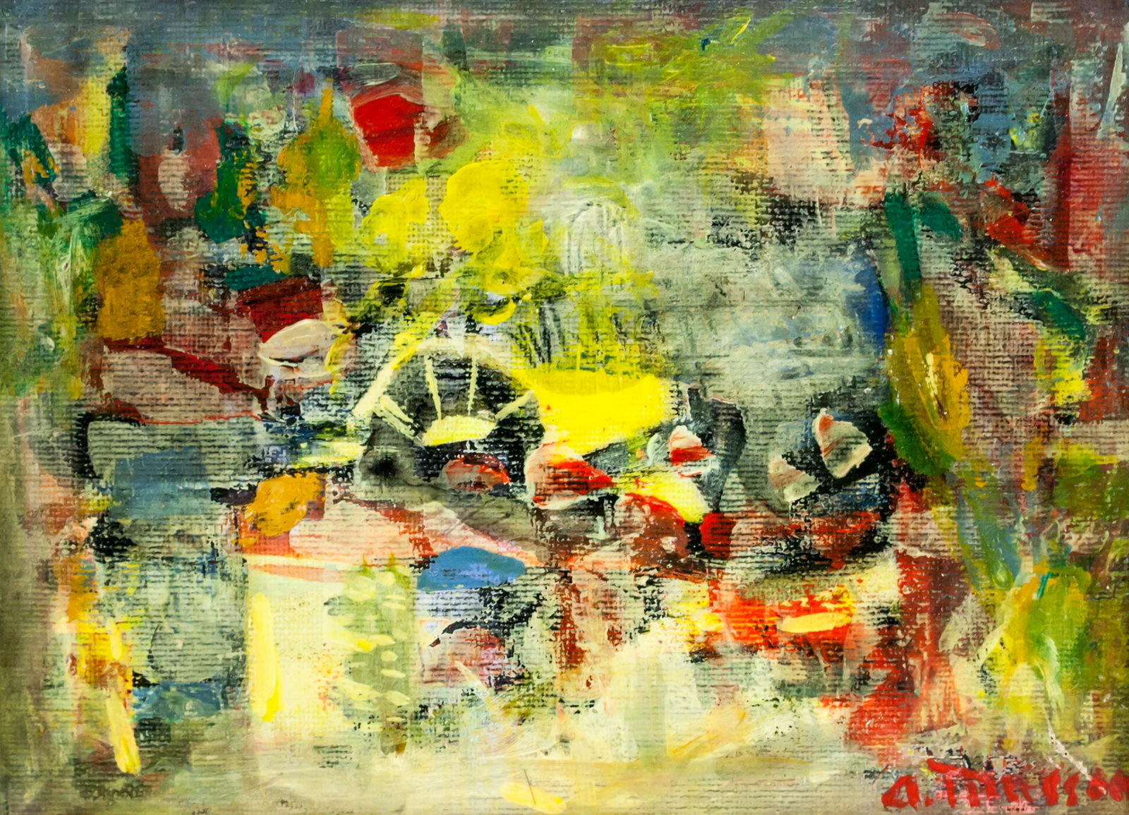 Andre Masson French Expressionist Oil on Canvas (1 of 6)