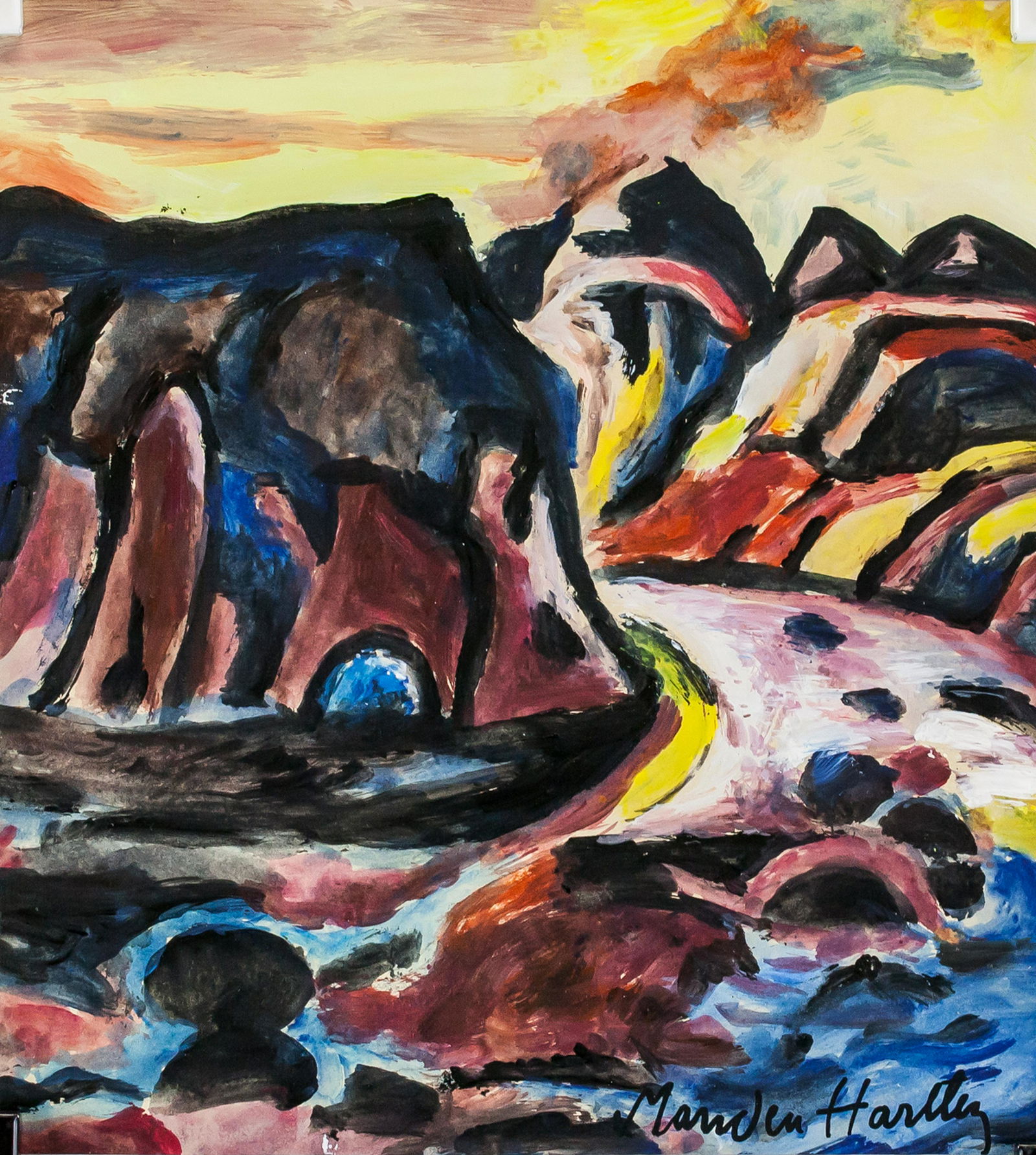 Marsden Hartley American Modernist Oil "76" (1 of 8)