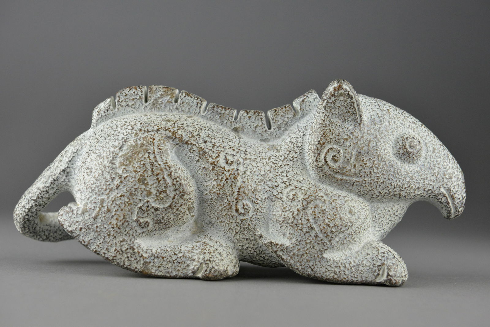 Archaistic Chinese Carved Jade Figure of Rodent (1 of 3)