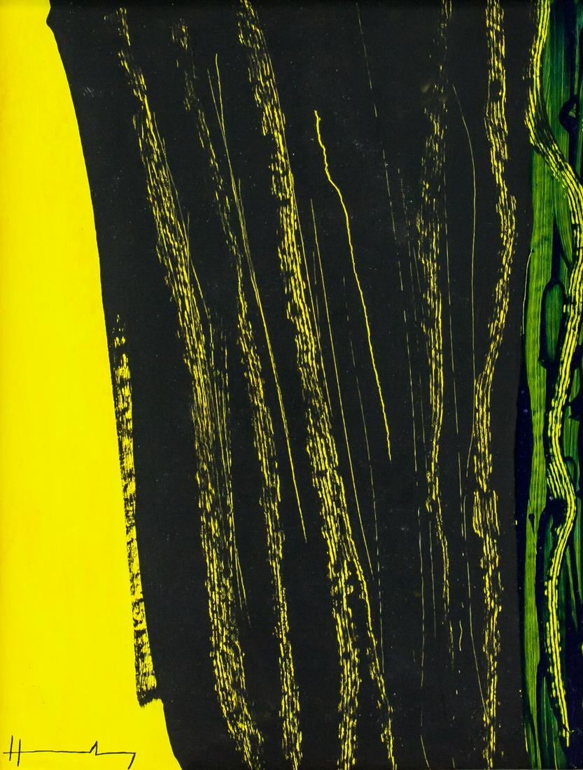 Hans Hartung French-German Modernist Oil on Canvas (1 of 6)