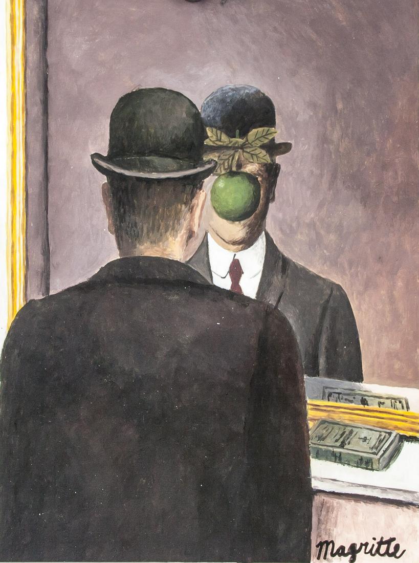 Rene Magritte Belgian Surrealist Gouache & Tempera (1 of 7)