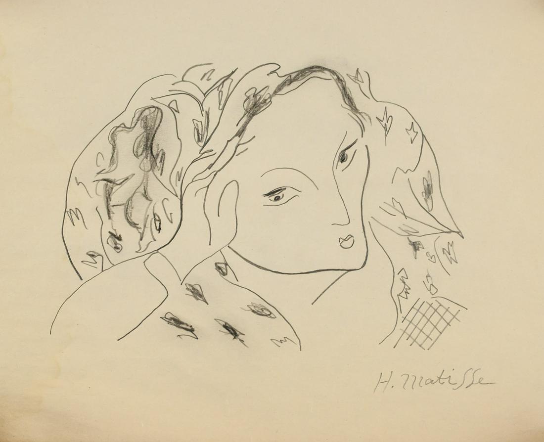 Henri Matisse French Fauvist Graphite on Paper (1 of 5)