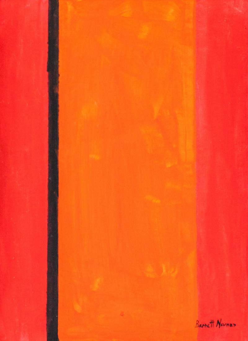 Barnett Newman American Abstract OOC Label (1 of 7)