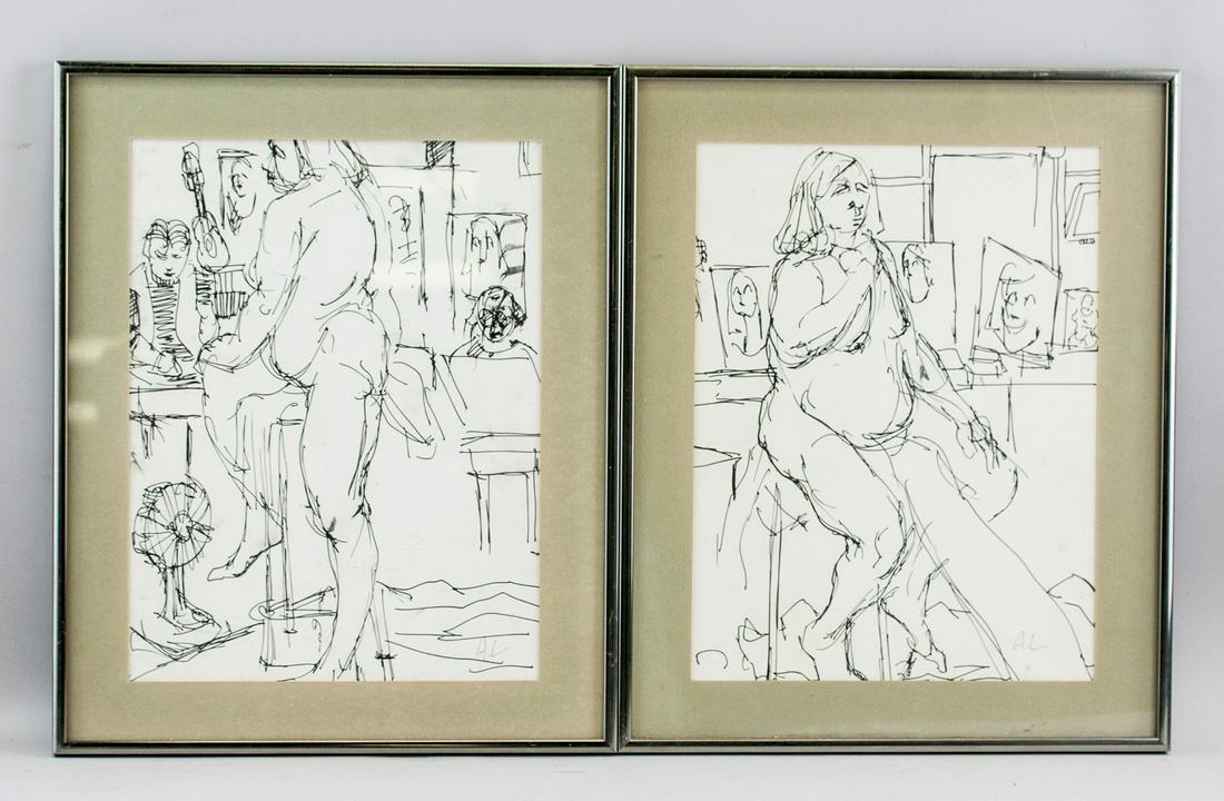 Arthur Lismer Canadian Group of Seven Ink Sketches (1 of 8)