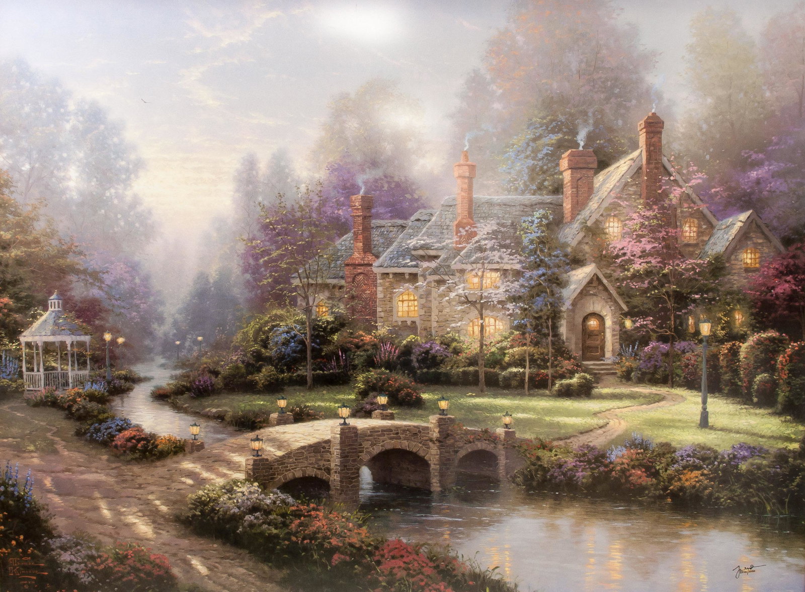 Thomas Kinkade American 1958-2012 Lithoprint COA (1 of 10)
