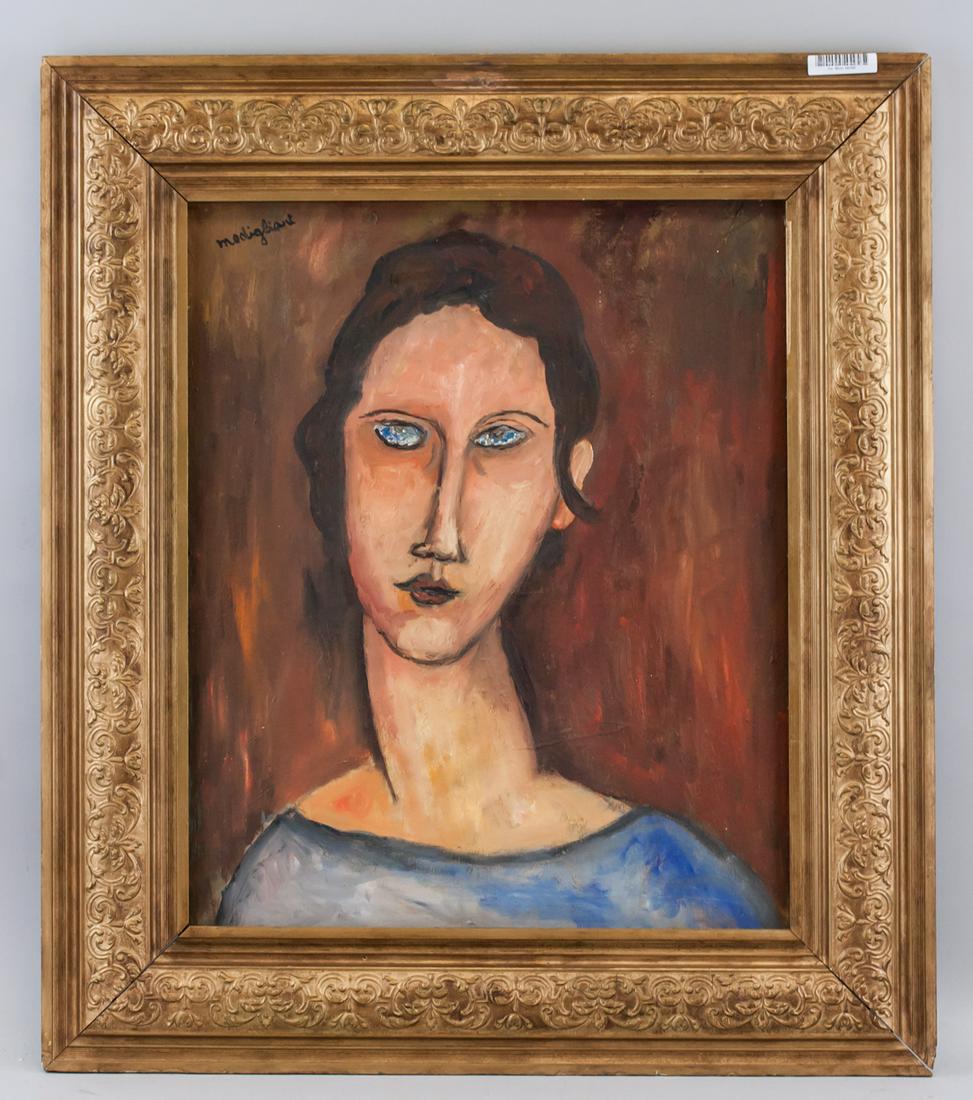 Amedeo Modigliani Italian Fauvist Oil Portrait (1 of 14)