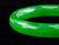 Burma Green Jadeite Carved Bangle - 2