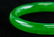 Chinese Imperial Green Jadeite Carved Bangle - 2