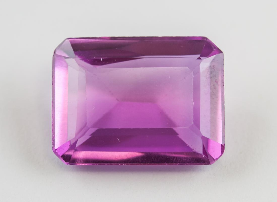 9.10 Ct Purple Emerald Cut Sapphire Gemstone (1 of 4)